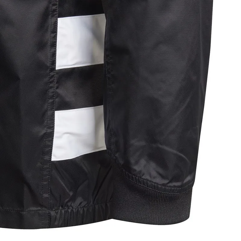 adidas Black Windbreaker Jacket for Men - Ultimate Rugby Training Gear GL1153