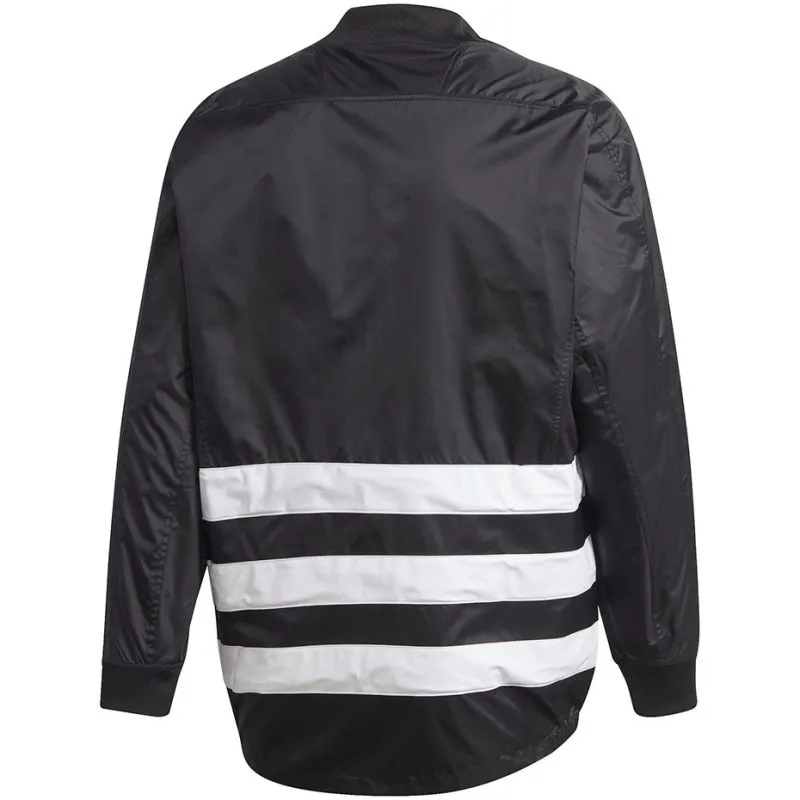 adidas Black Windbreaker Jacket for Men - Ultimate Rugby Training Gear GL1153