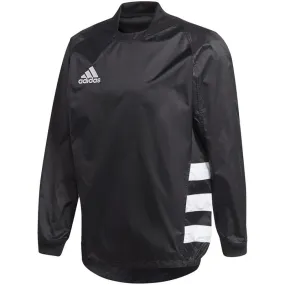 adidas Black Windbreaker Jacket for Men - Ultimate Rugby Training Gear GL1153