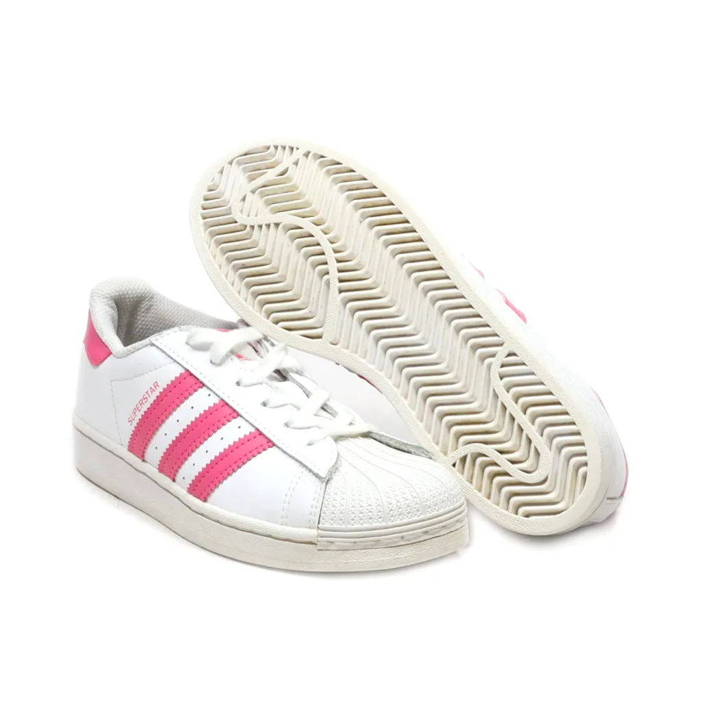Adidas Superstar Sneakers Leather Pink Colour For Kids