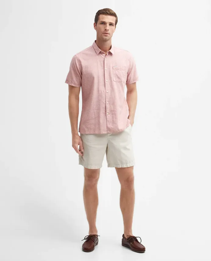 Barbour - Nelson S/S, Summer Shirt, Pink Clay