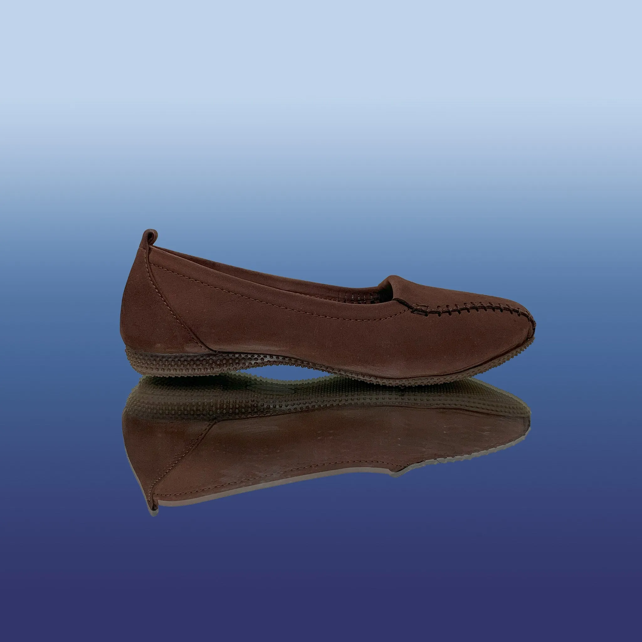 Brown Nubuck Leather Loafers