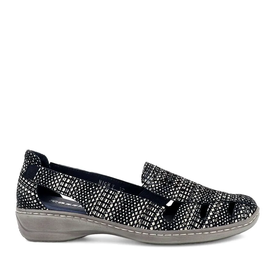 Cassini Women's Might Slip On Loafers- Navy Squaw