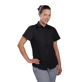 Chef Works Womens Cool Vent Chefs Shirt Black S - B181-S