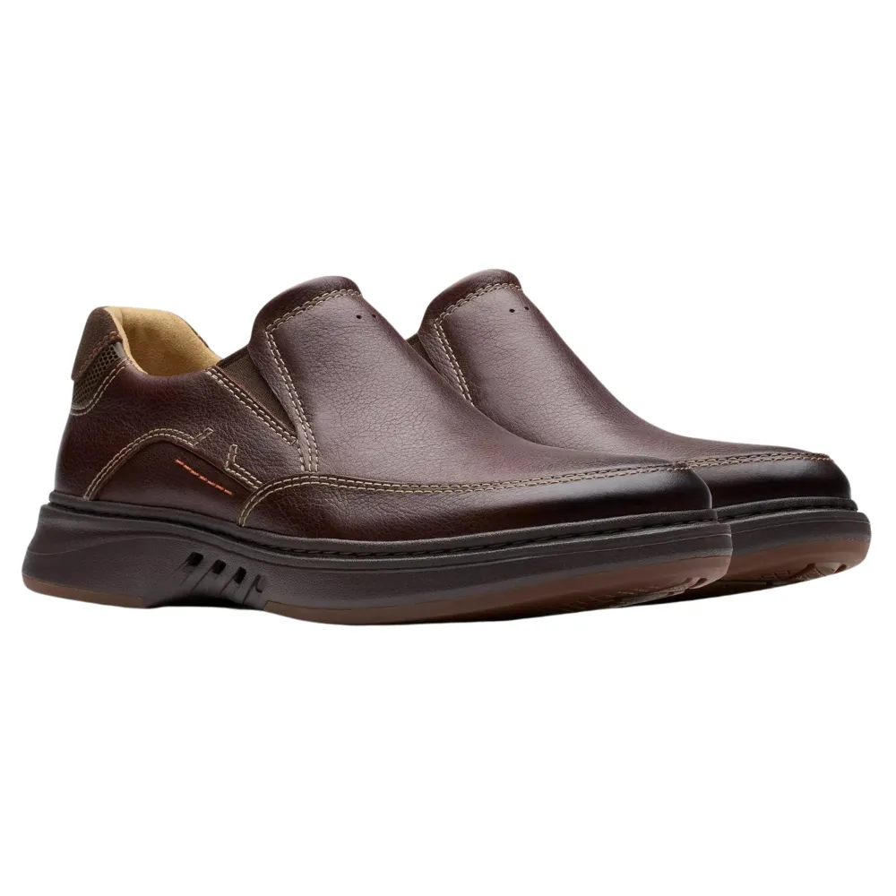 Clarks Un Briley Step Mahogany Leather Loafer (Men's)