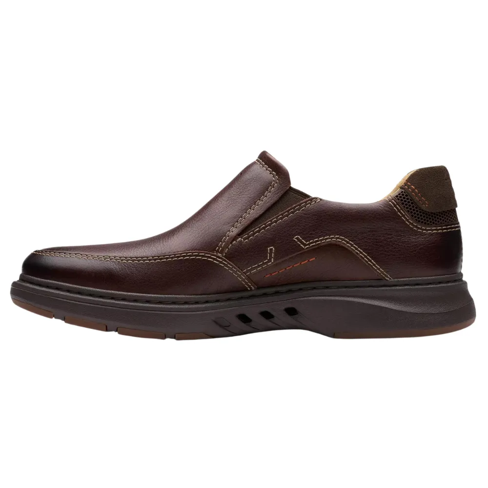 Clarks Un Briley Step Mahogany Leather Loafer (Men's)