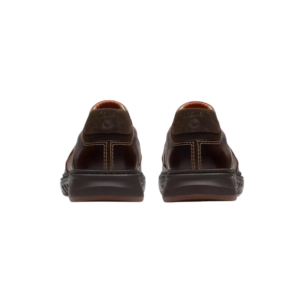 Clarks Un Briley Step Mahogany Leather Loafer (Men's)