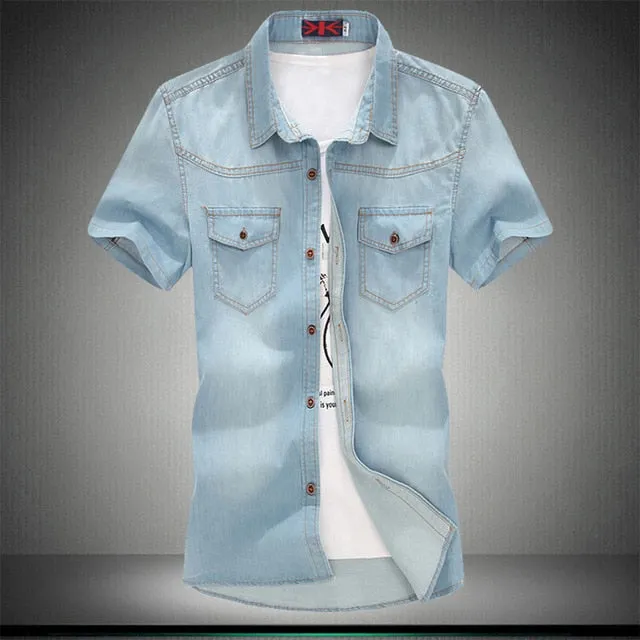 COTTON Shirt For Men Short Sleeves