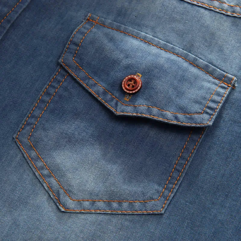 COTTON Shirt For Men Short Sleeves
