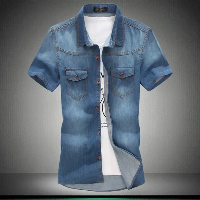 COTTON Shirt For Men Short Sleeves
