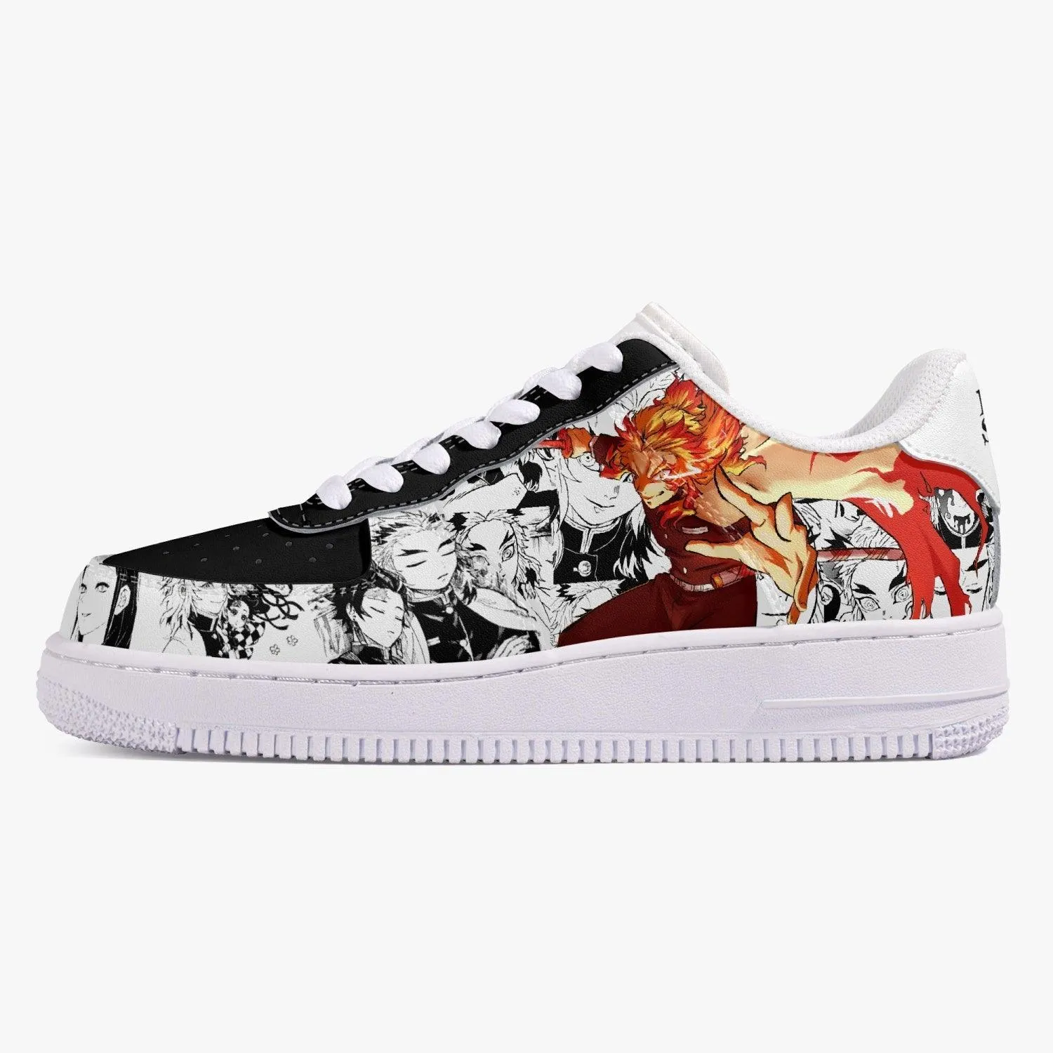 Demon Slayer Kyojuro Rengoku Manga Style Air F1 Anime Shoes