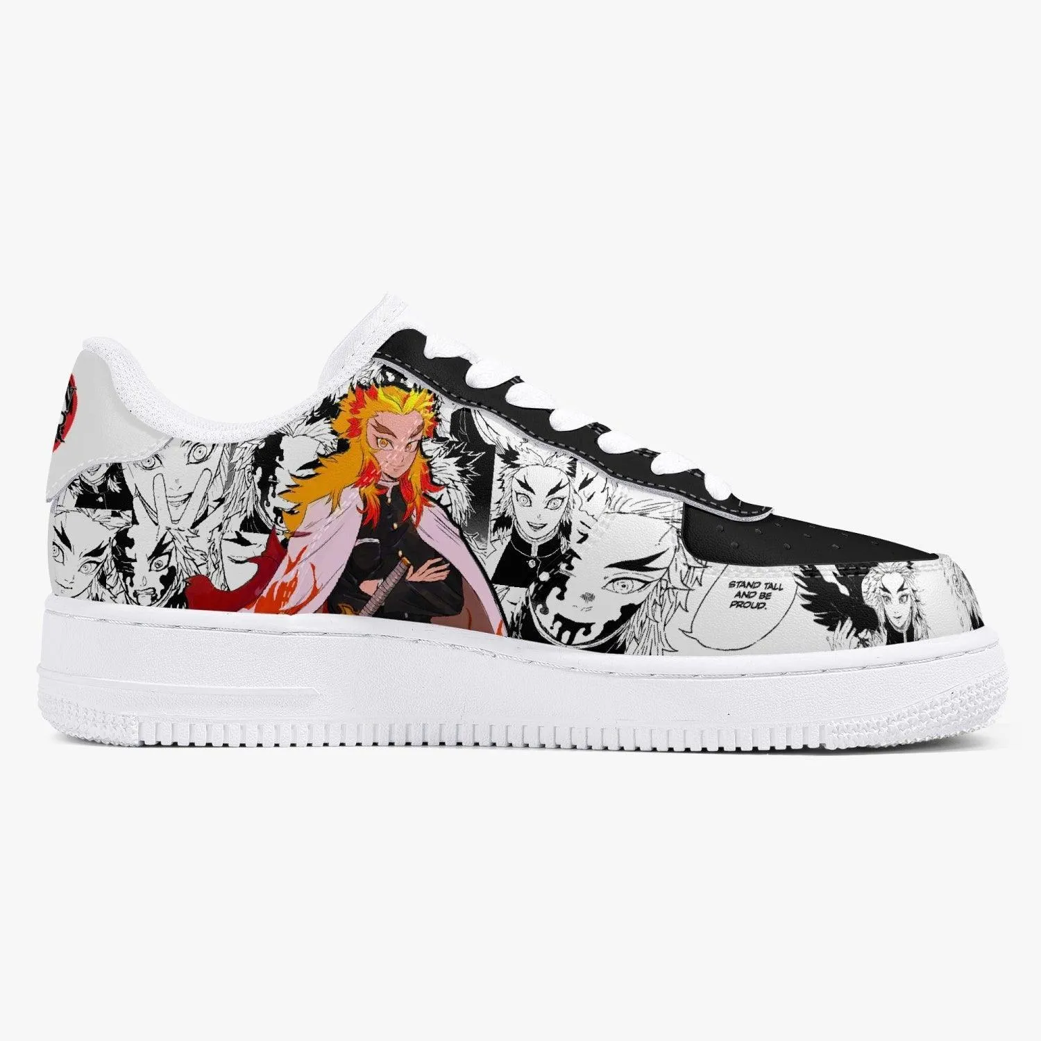 Demon Slayer Kyojuro Rengoku Manga Style Air F1 Anime Shoes