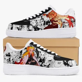 Demon Slayer Kyojuro Rengoku Manga Style Air F1 Anime Shoes
