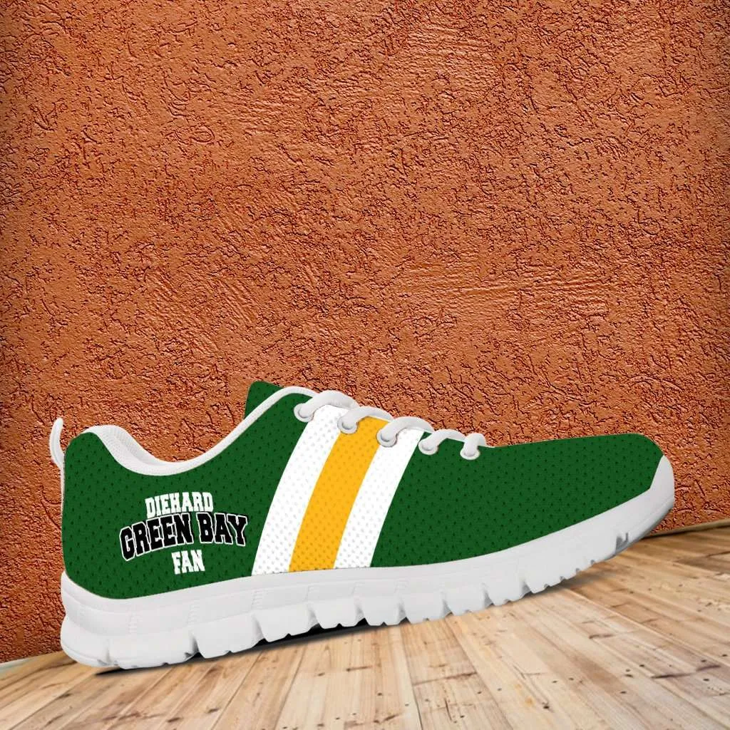 Diehard Green Bay Fan Running Shoes