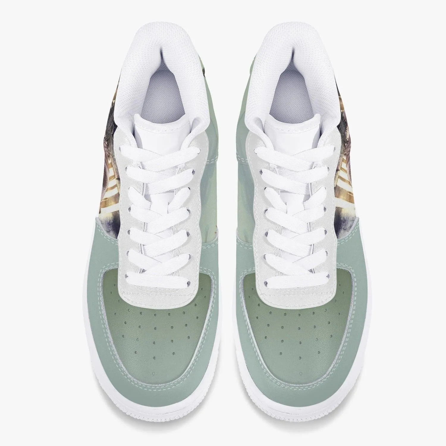 Dororo & Hyakkimaru Green/White Air F1 Anime Shoes