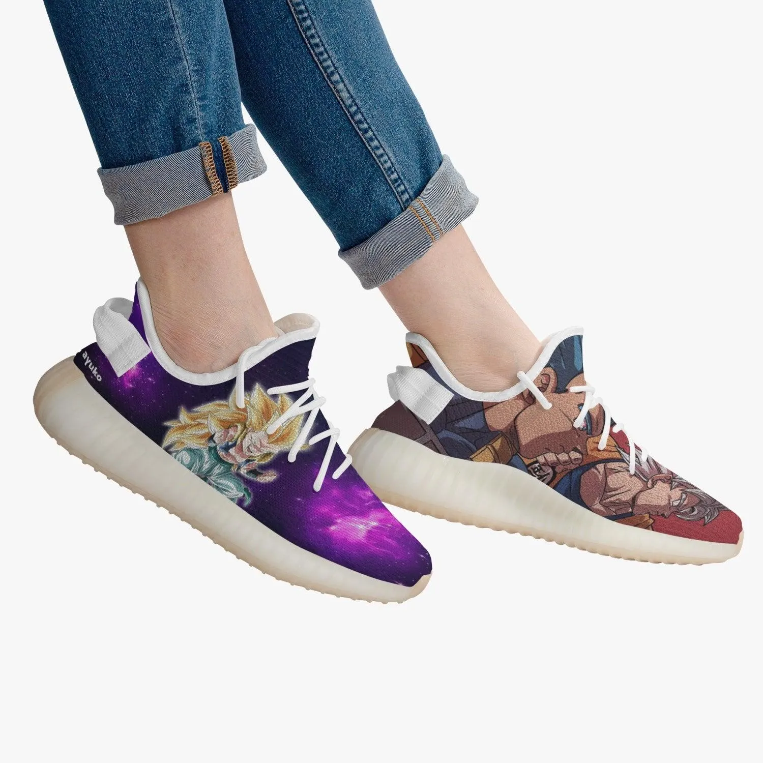 Dragon Ball Z Gotenks YZ White Anime Shoes