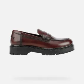 Geox Women's Bleyze Loafers- Bordeaux