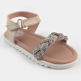 Girls Sandals JS-001-BEIGE