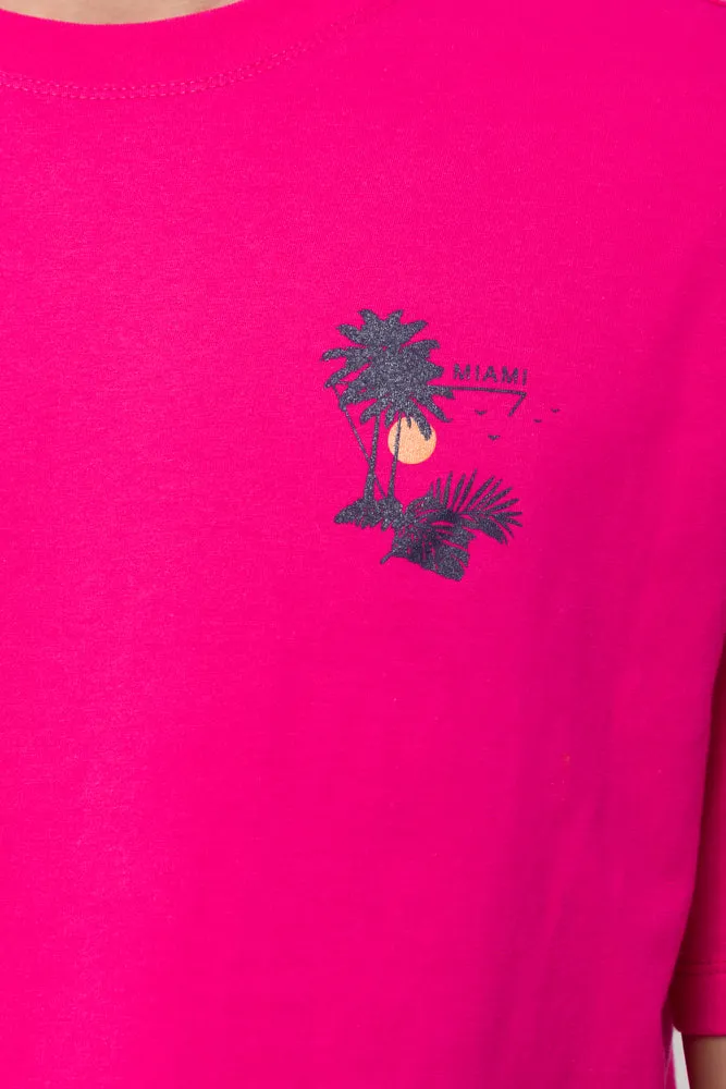 Graphic T-Shirt Cerise