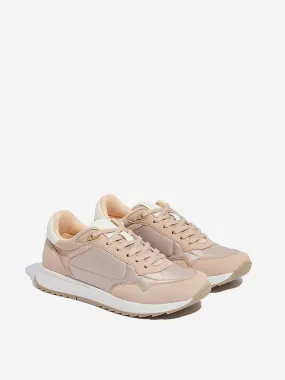 LUNA BLU Peach Lace-Up Sneakers