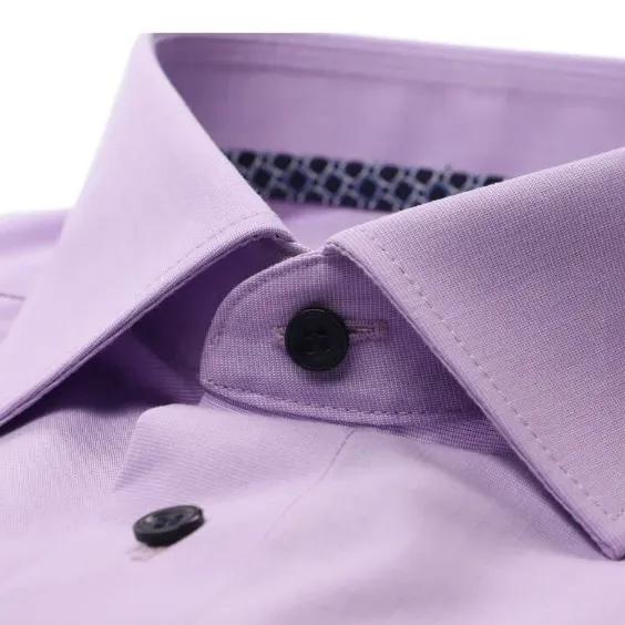 Marvelis - Modern Fit Short-Sleeve Shirt, Lavender