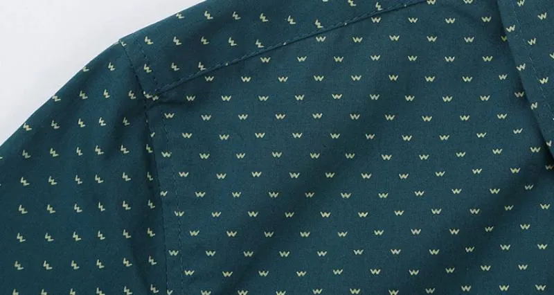 Men's Summer Casual Cotton Short Sleeved Shirt