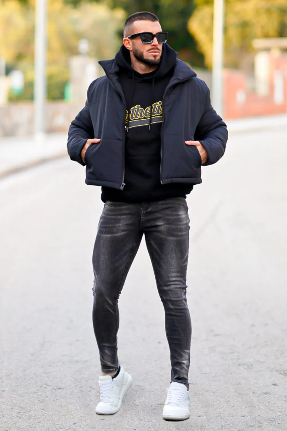 Men's Vintage Skinny Jean - Black
