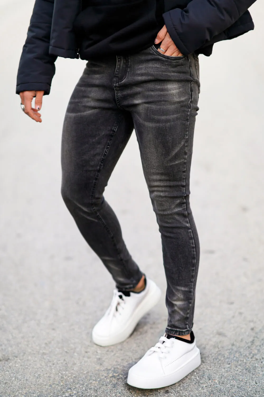 Men's Vintage Skinny Jean - Black