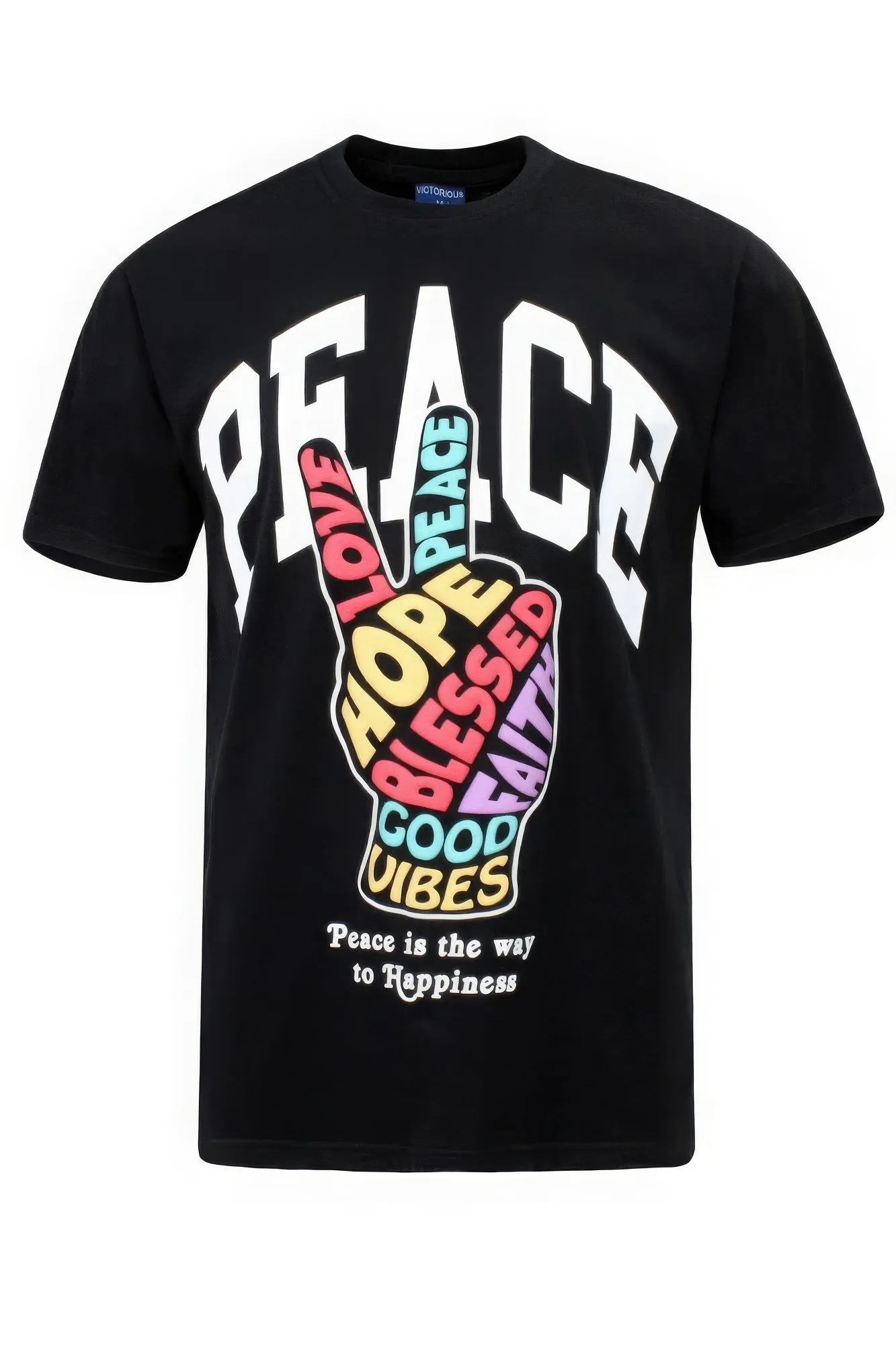 MENS WEAR / Peace Hand Sign T-shirts