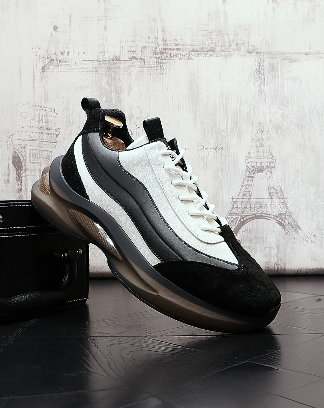 ♂♀Monotone Sporty Sneakers