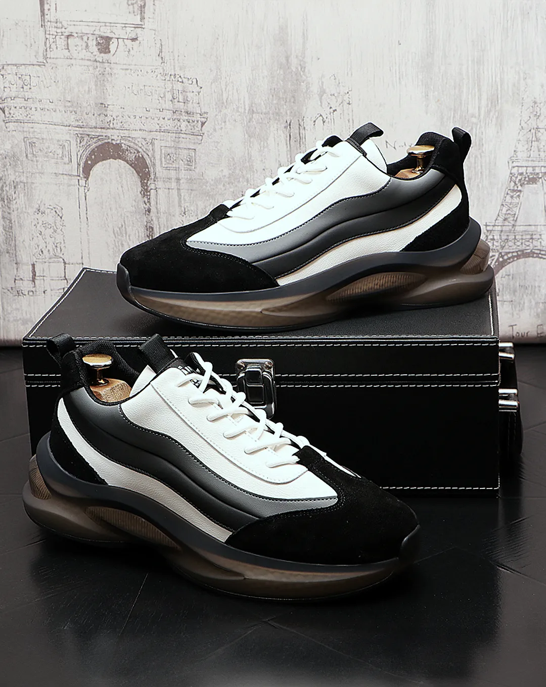 ♂♀Monotone Sporty Sneakers