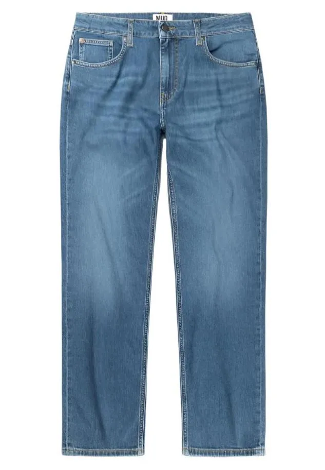 MUD JEANS Dunn low tapered jeans pure blue men version 2