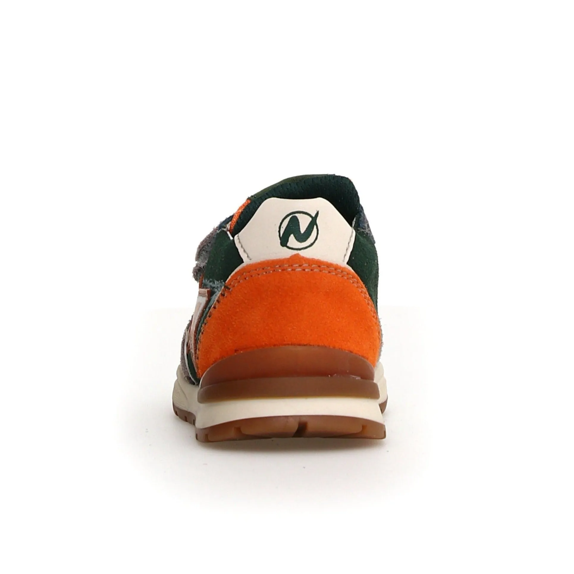 Naturino Roy VL | Suede Taupe/Green Toddler Sneakers