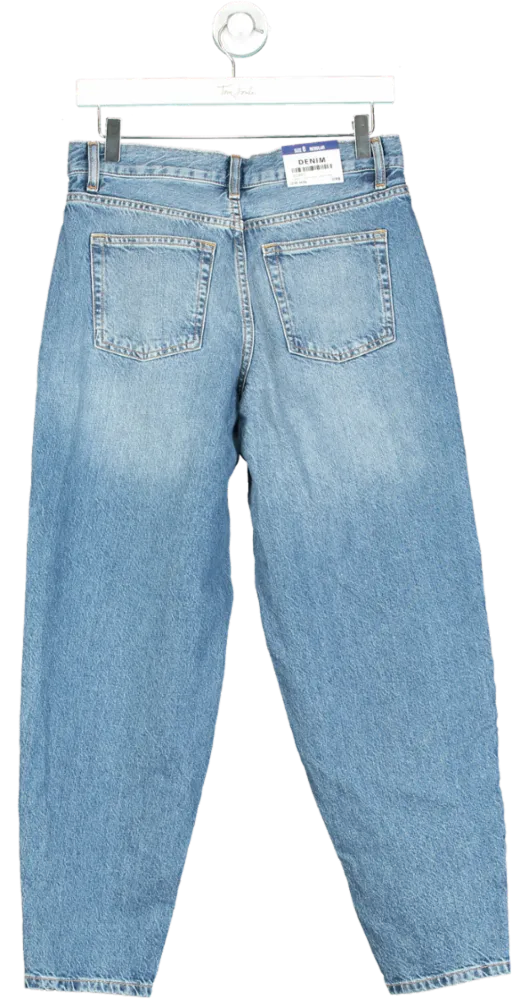 New Look Light Blue Barrel Leg Jean UK 8