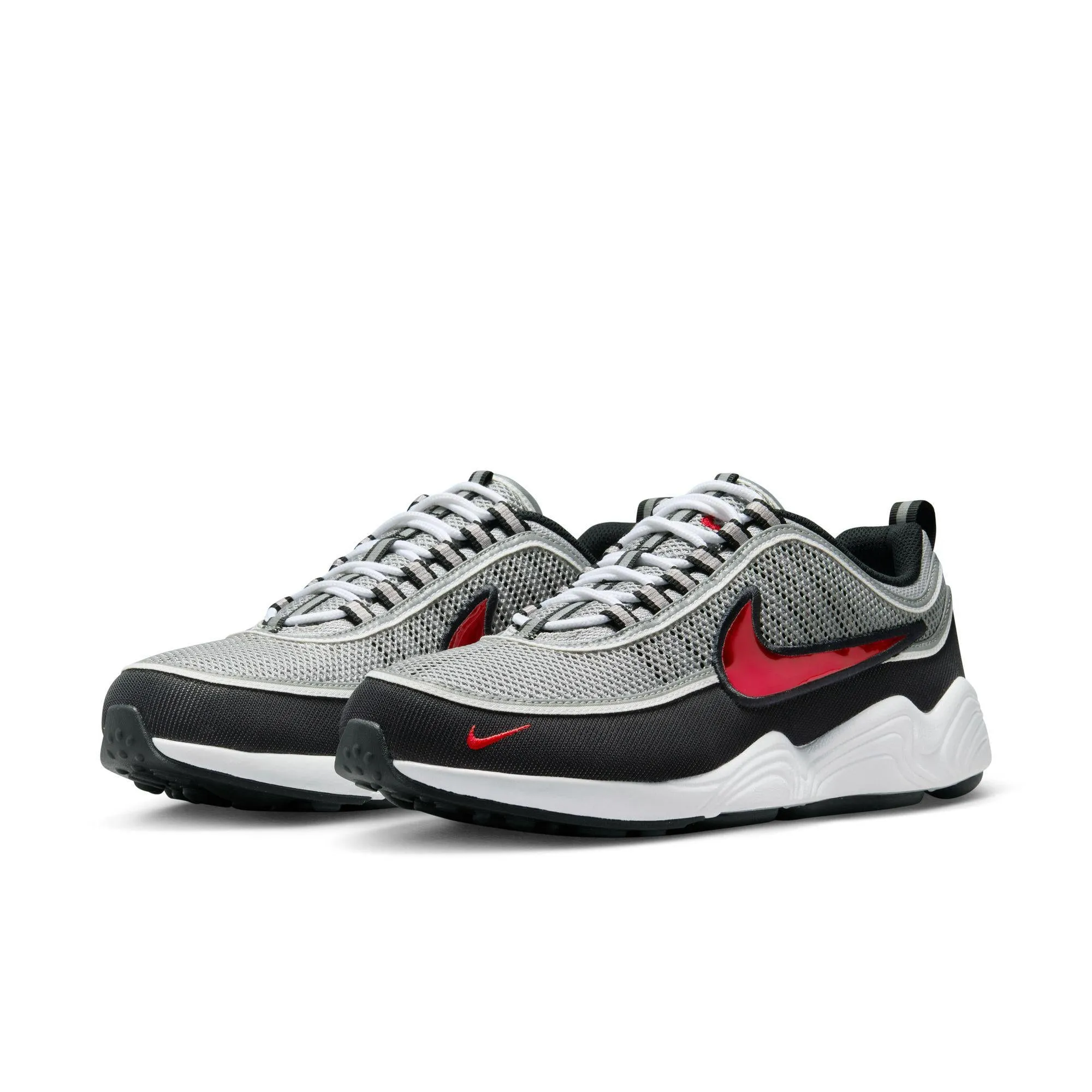 Nike Air Zoom Spiridon SP Metallic Silver/Sport Red-Black-White