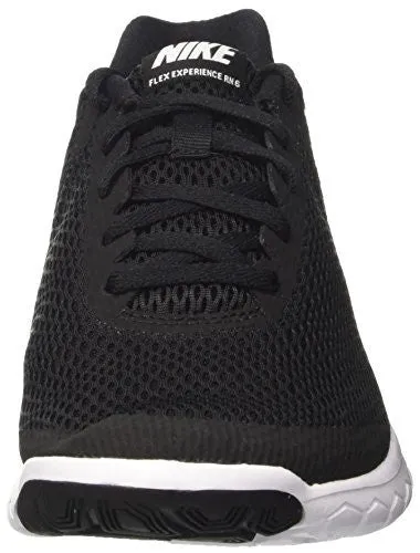 NIKE WOMENS FLEX EXPERIENCE RN 6 RUNNING SHOE BLACK/WHITE 7.5 B(M) US