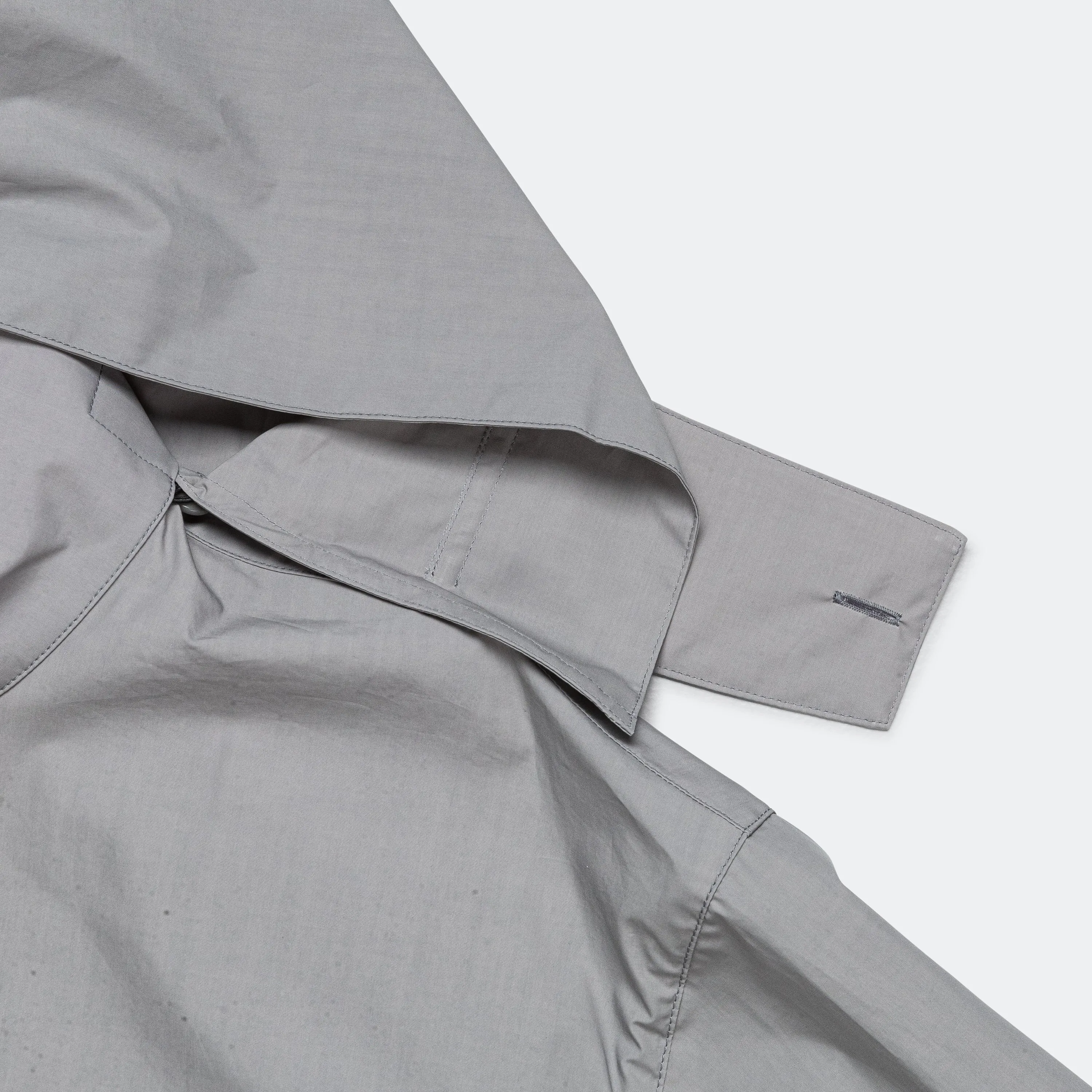Popeline Waxed Windbreaker - Inox