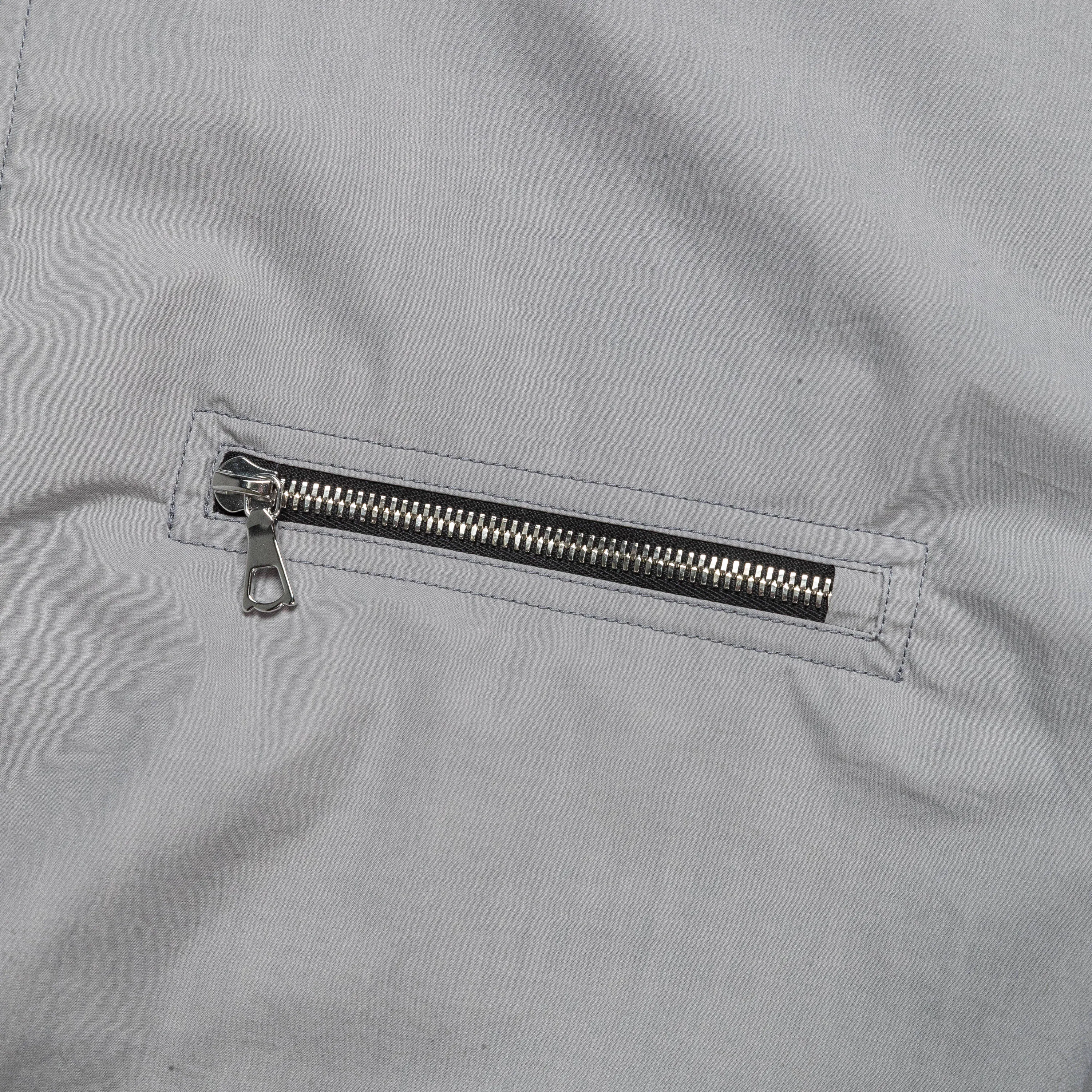 Popeline Waxed Windbreaker - Inox