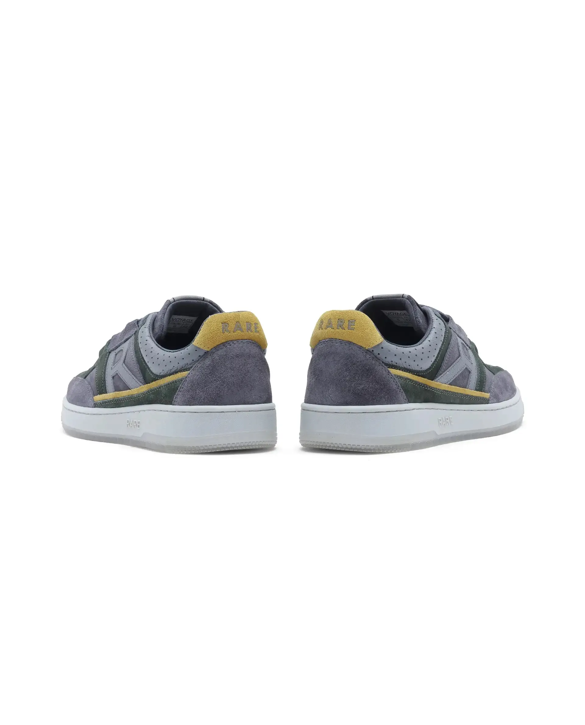 Rare Rabbit Men Voyage Dark Grey Lace-Up Closure Sneaker