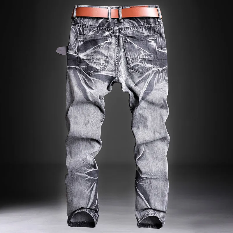 The Offredi Classic Fashions Denim Biker Pant