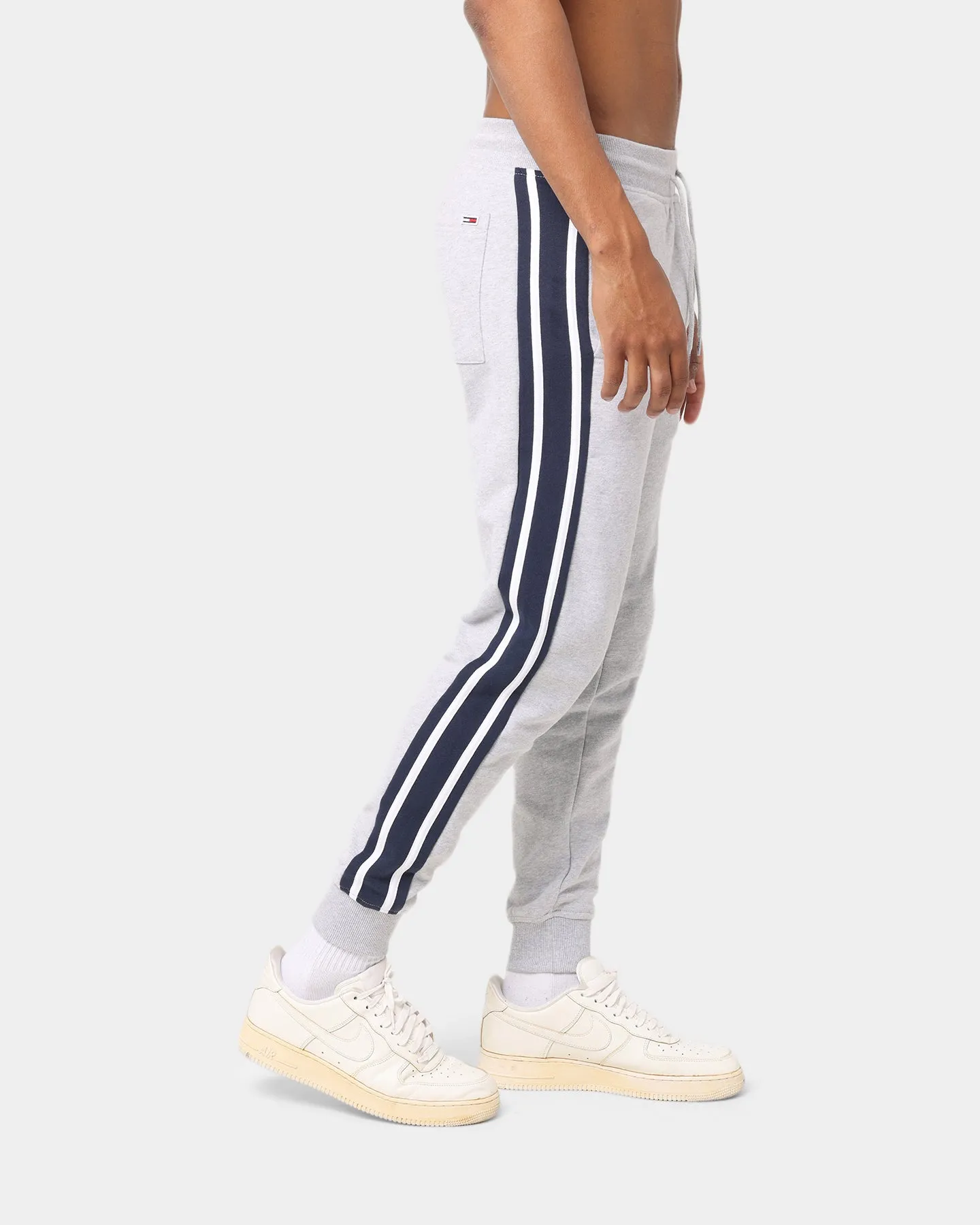 Tommy Jeans Rib Insert Track Pants Light Grey Heather