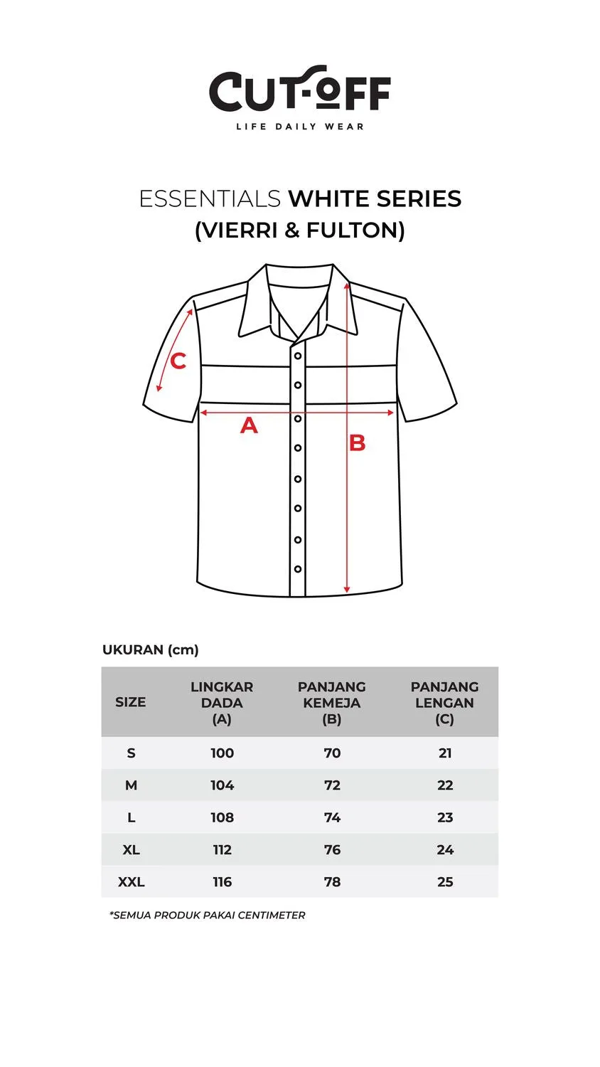 Vierri Essential White Shirts