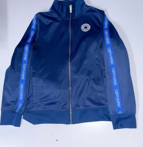 Vintage Blue Converse small full zip high neck windbreaker jacket