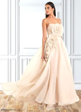 Yesenia Nora Champagne Floral Gown Atelier Dresses | Azazie SWKP0022899
